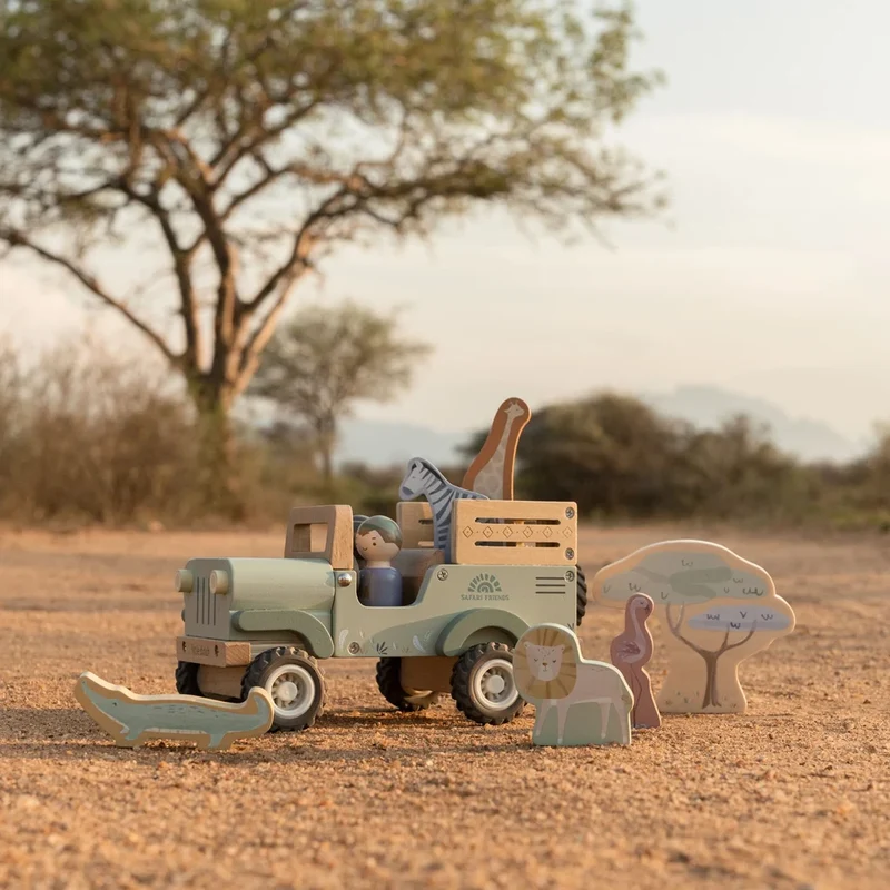 Motorikwürfel - Grün - Safari-Freunde