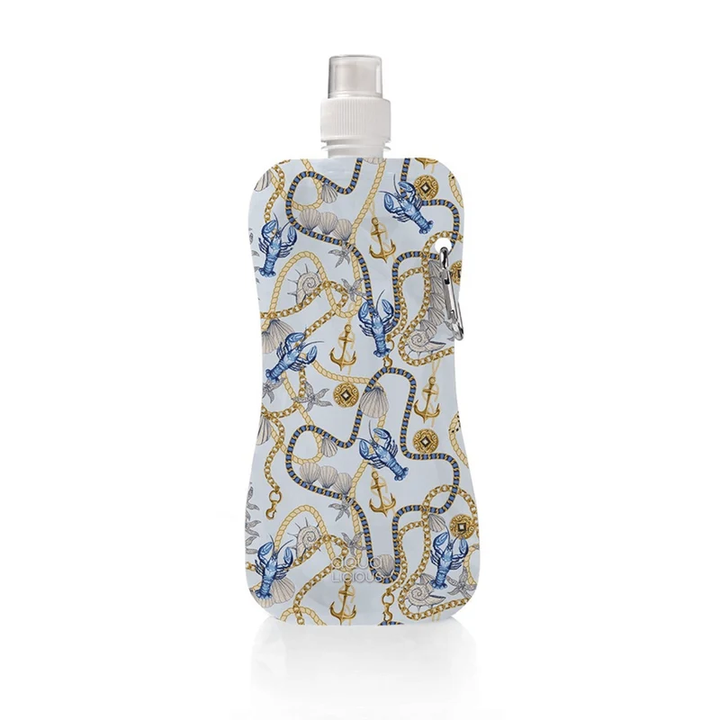 platzsparende Wasserflasche - Blue Lobster