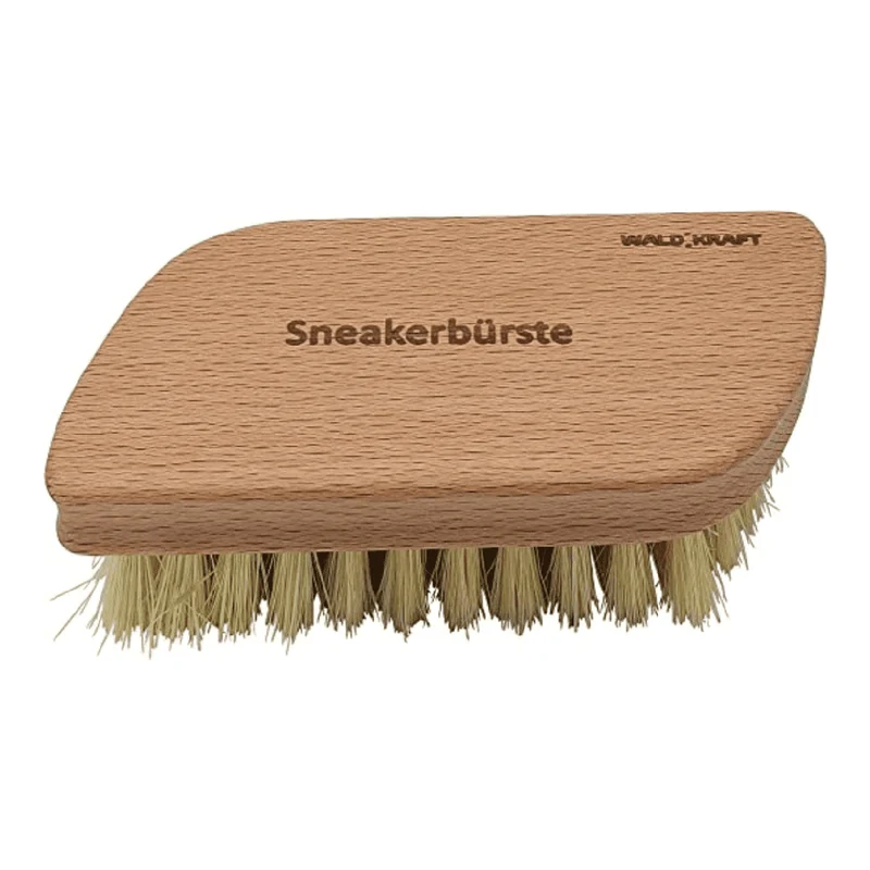 Sneakerbürste aus Holz mit hellen Borsten