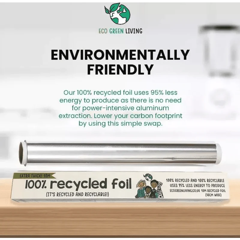 100% recycelte Aluminiumfolie