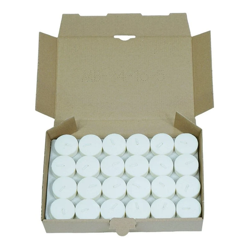 nachhaltige Teelichter ohne Metallverpackung - 48 Stück