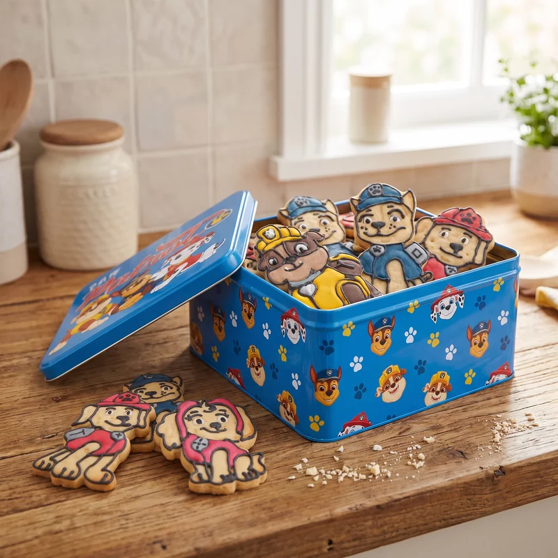 Paw Patrol Jungs 21 x 21 cm | H 10cm Blau Gebäckdose