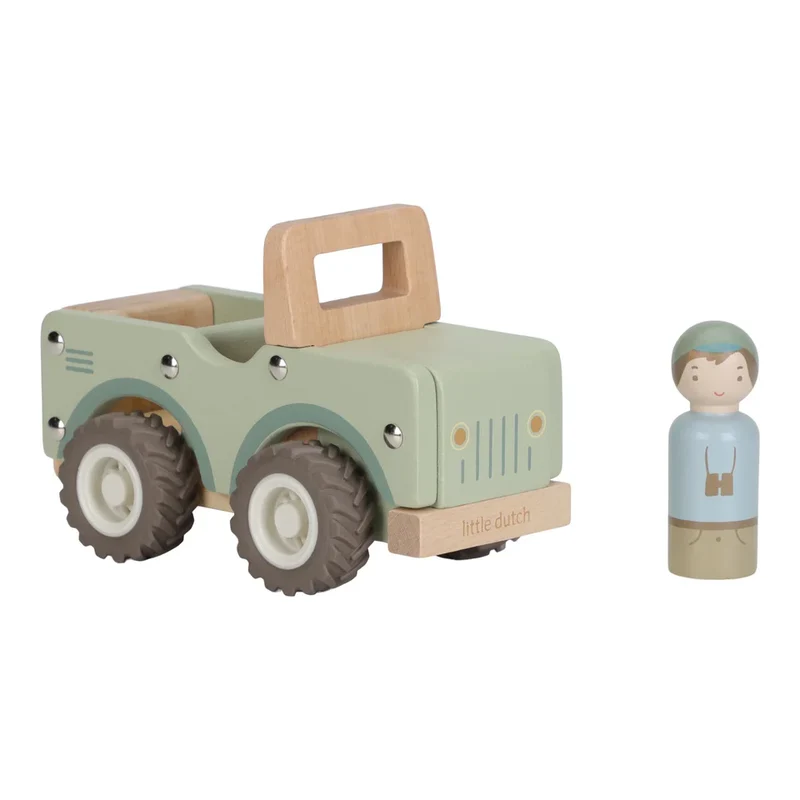 Holz-Safari-Auto – Grün – Safari-Freunde