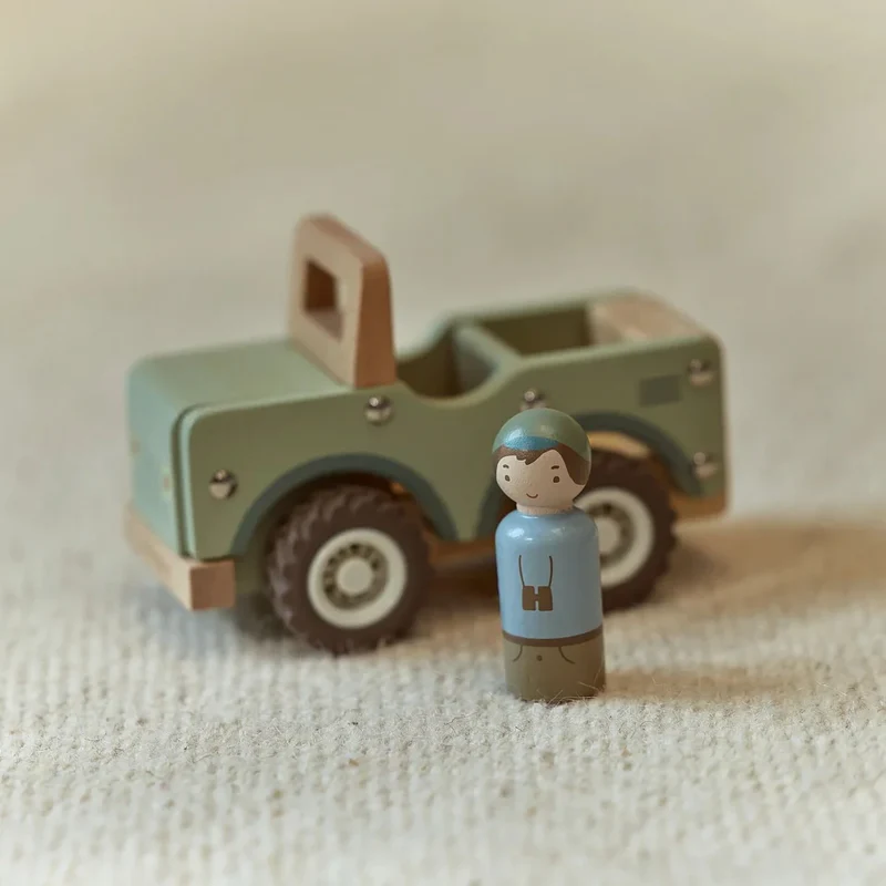 Holz-Safari-Auto – Grün – Safari-Freunde