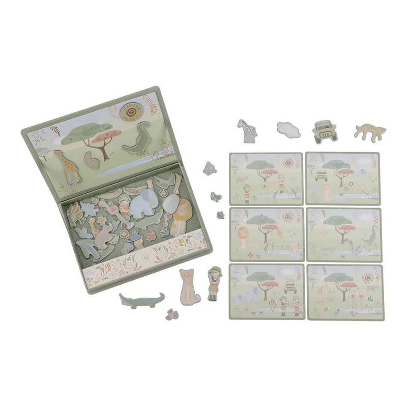 Magnettafel Safari-Tiere - Safari Friends