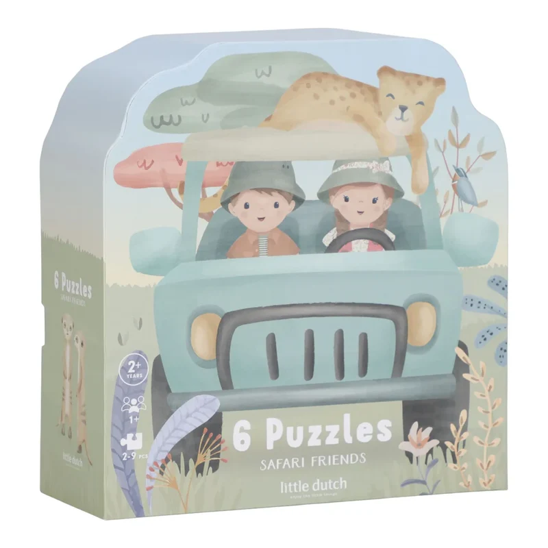 6 Puzzles - Safari-Freunde