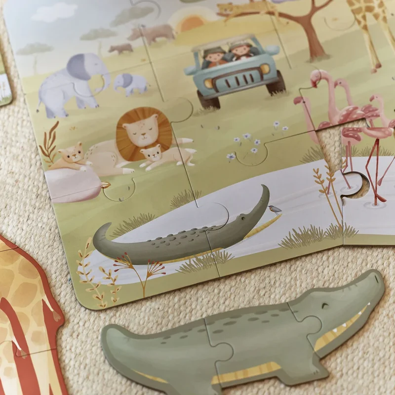 6 Puzzles - Safari-Freunde