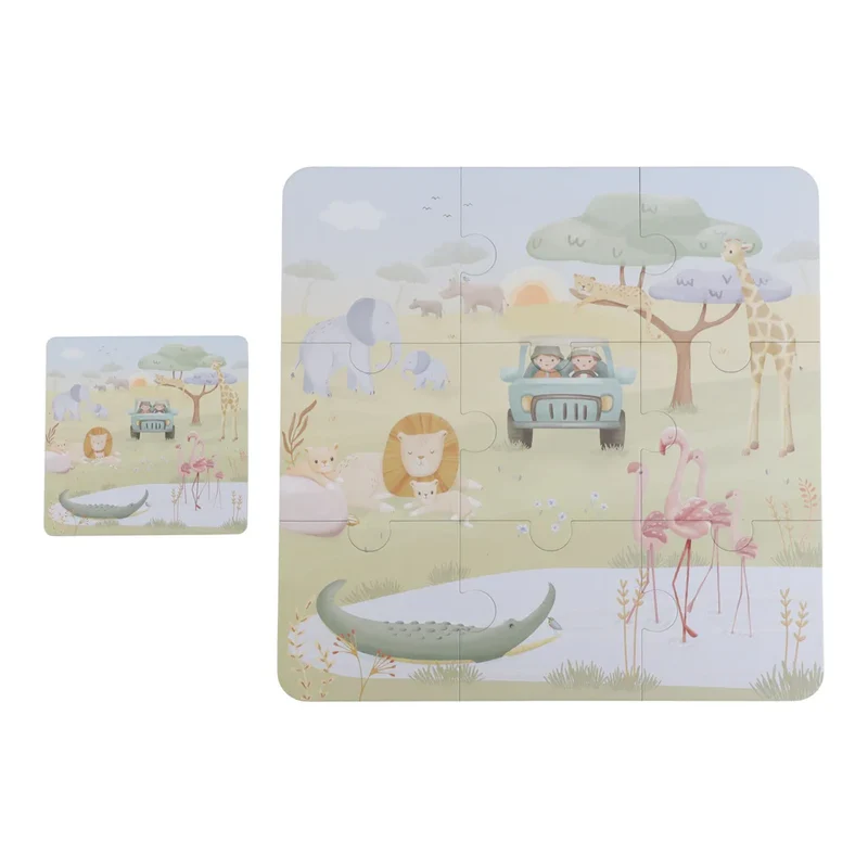 6 Puzzles - Safari-Freunde
