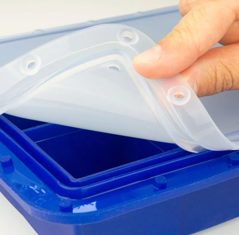 Eisformer Arctic Würfel 5cm blau mit transparentem Deckel