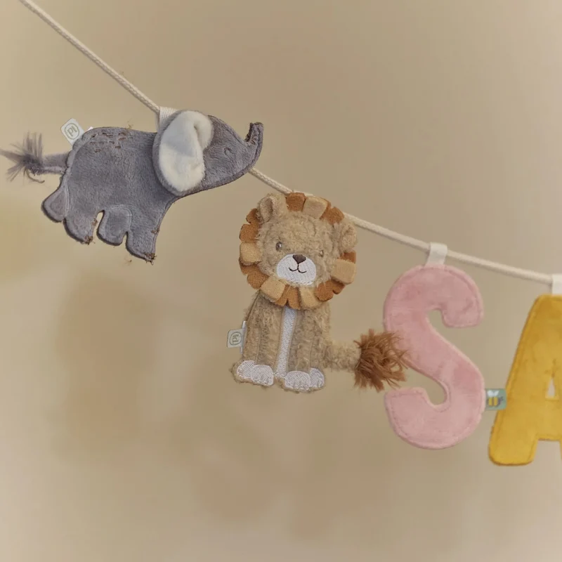 Girlanden-Anhänger – Elefant – Grau – Little Safari Friends