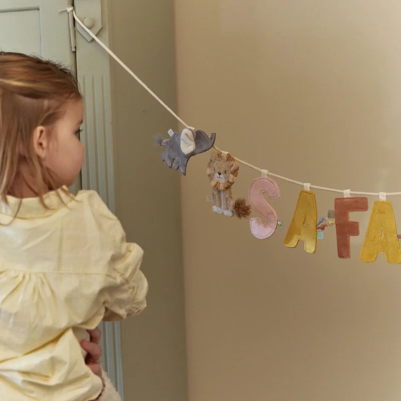 Girlanden-Anhänger – Elefant – Grau – Little Safari Friends
