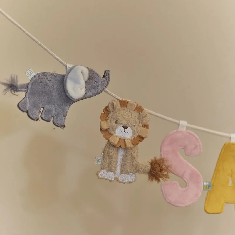 Girlanden-Anhänger – Elefant – Grau – Little Safari Friends