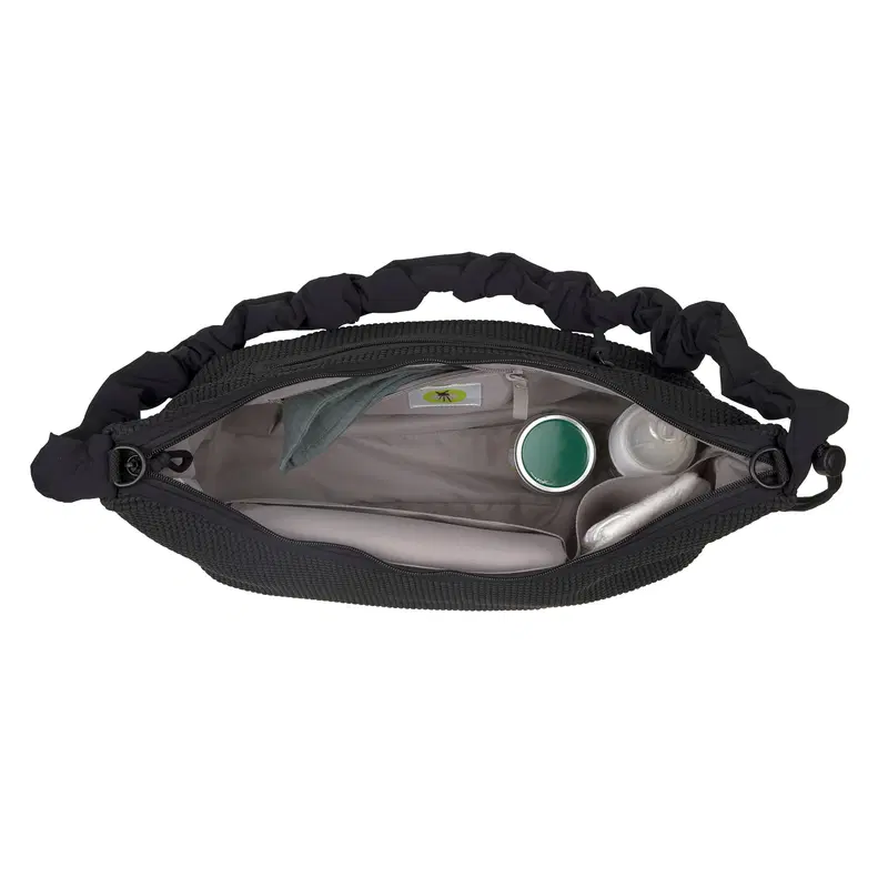 Wickeltasche Banane mit 3D-Noppen Lunua up - schwarz