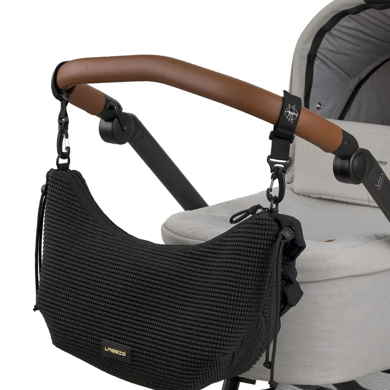 Wickeltasche Banane mit 3D-Noppen Lunua up - schwarz