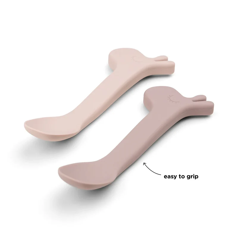 Silikonlöffel 2er-Set - Lalee - Rosa Liste #437044
