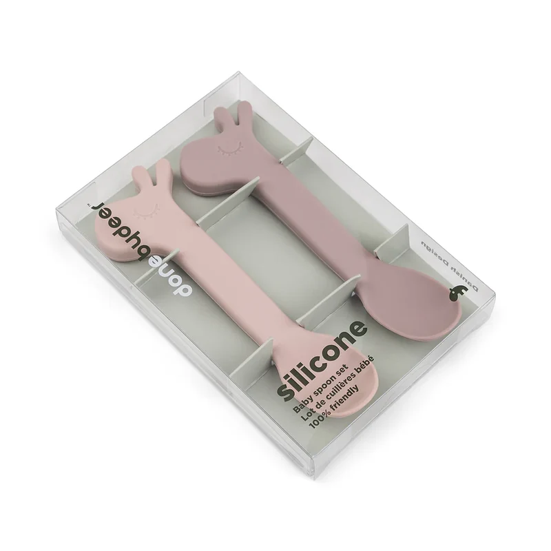 Silikonlöffel 2er-Set - Lalee - Rosa Liste #437044