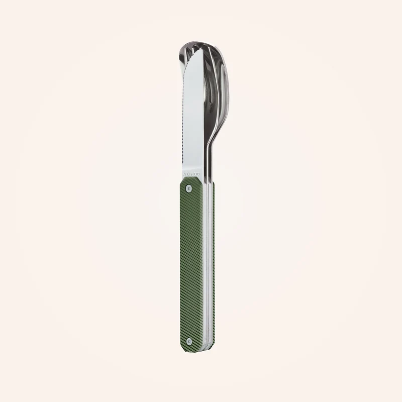 Feststehendes Besteck 12:34, Aluminium khaki