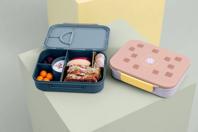 Kinder Bento Lunchbox - Muster Party, Blau