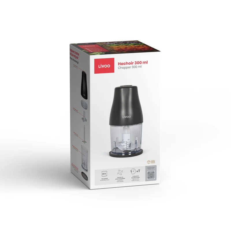 Elektrischer Zerkleinerer – 300 ml | 400 Watt