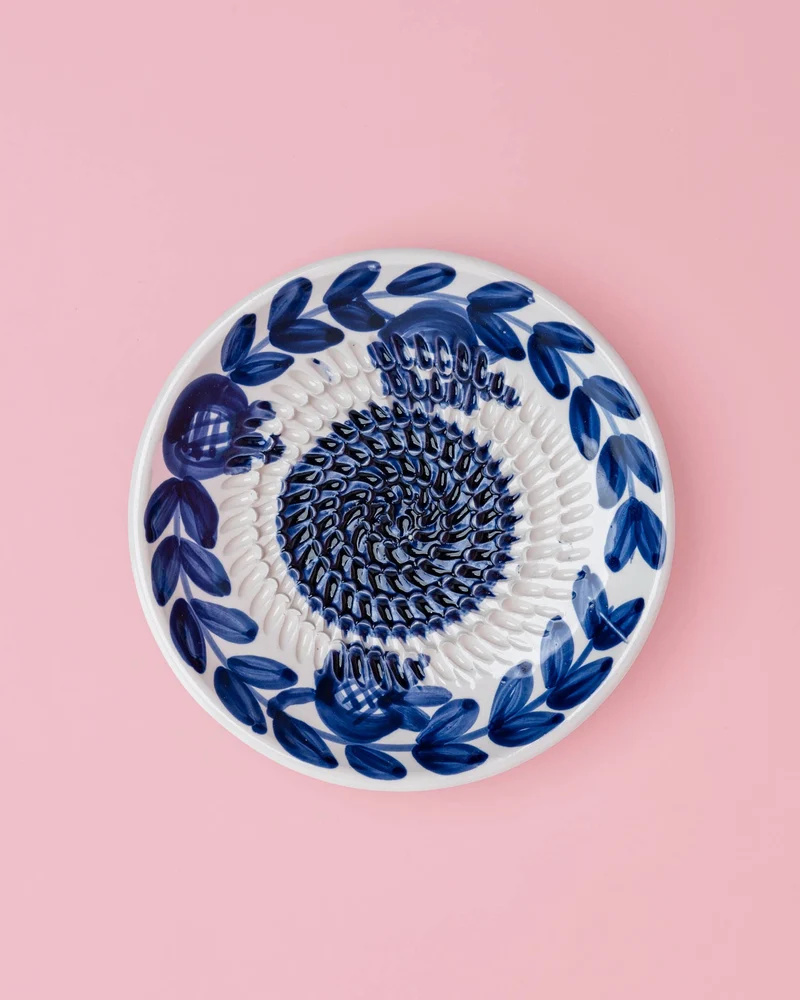 Keramikreibe "Nerja" 12cm für Knoblauch, Ingwer & Gewürze