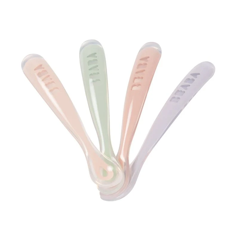 4er-Set Silikonlöffel für Babys