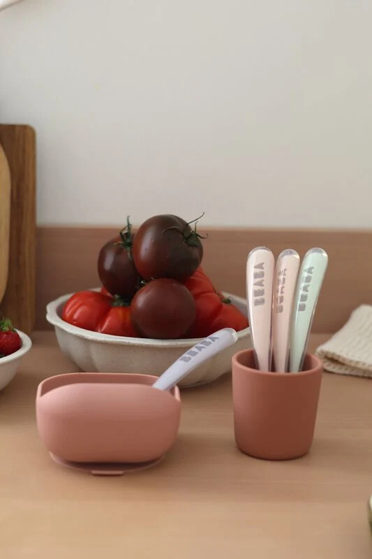 4er-Set Silikonlöffel für Babys