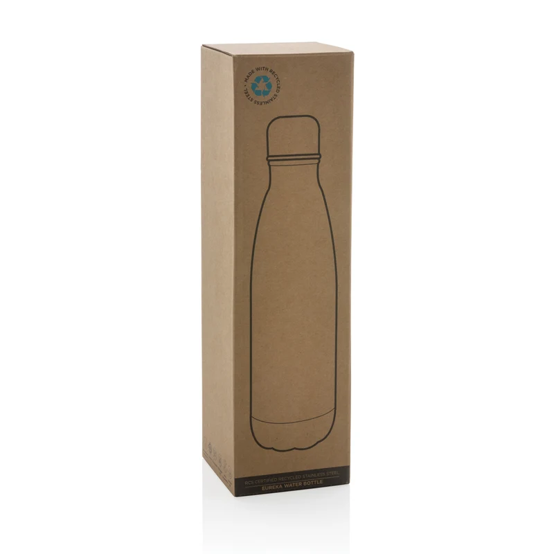 Eureka einwandige Wasserflasche aus RCS rec. Stainless-Steel