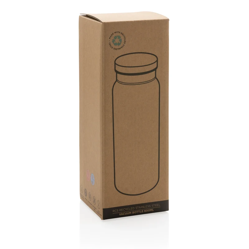 RCS recycelte Stainless Steel Vakuumflasche 600ml