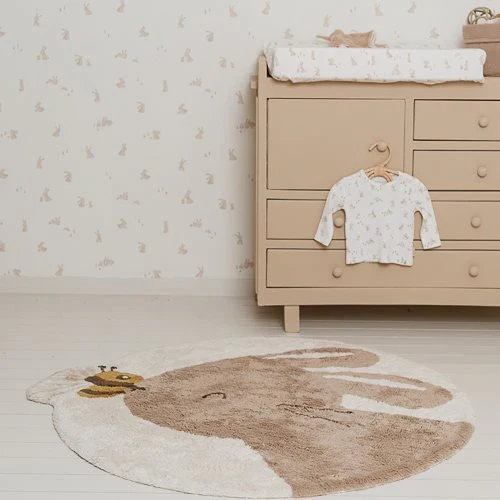 Hasenteppich - beige