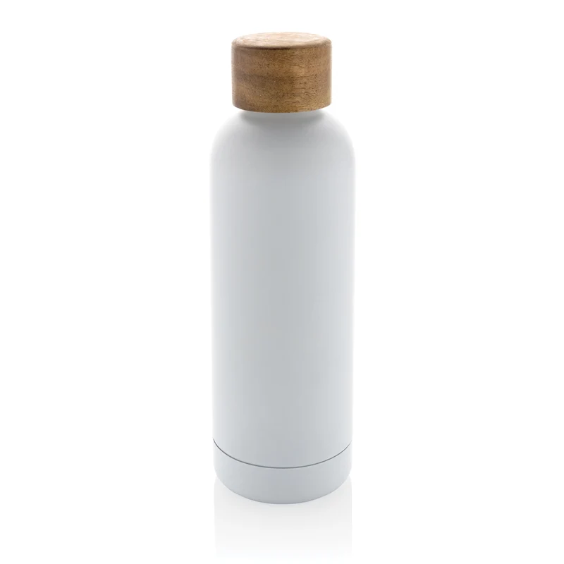 Wood Vakuumflasche aus RCS recyceltem Stainless-Steel