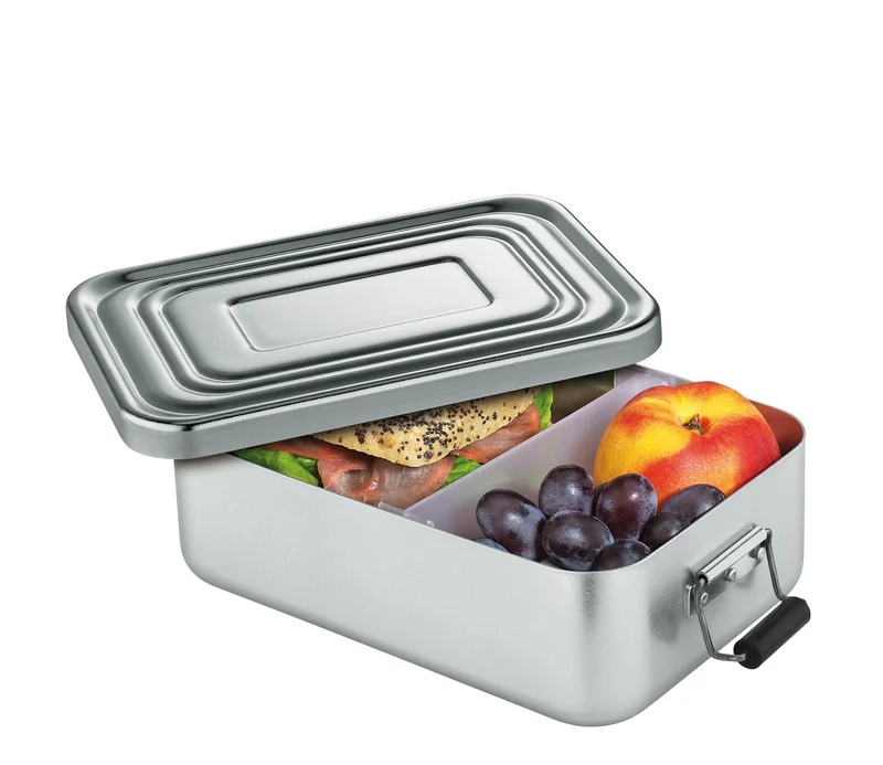 Lunchbox Alu 12x18 silber