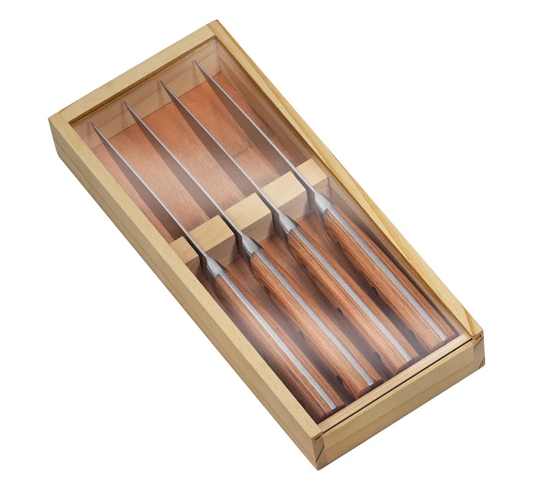 Steakmesser-Set mit Pakkaholz Griff
