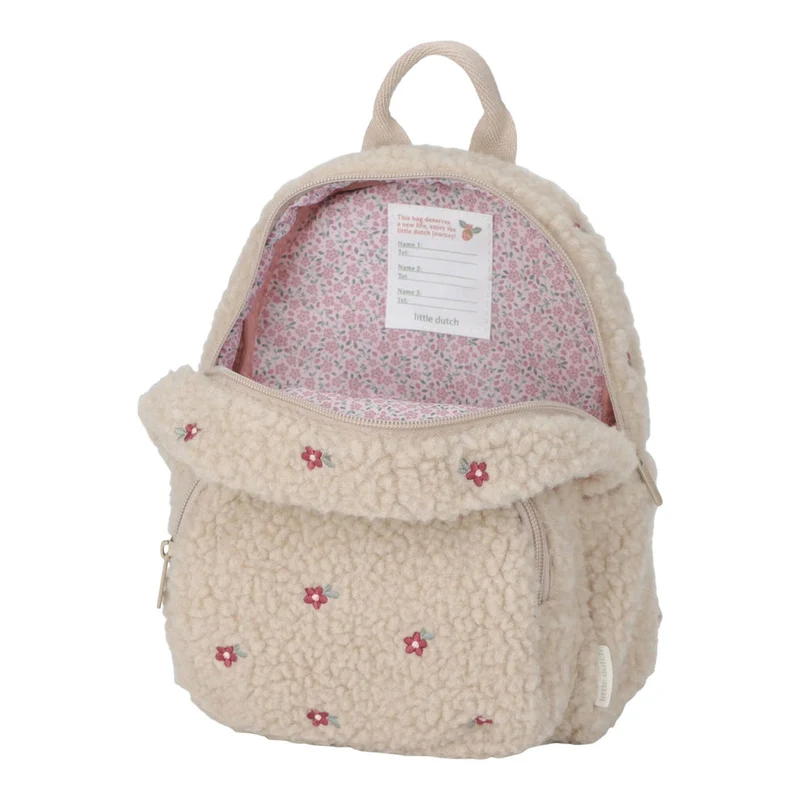 Plüschrucksack Sand
