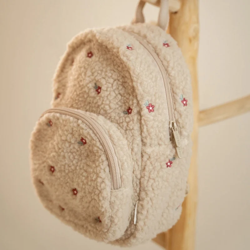 Plüschrucksack Sand