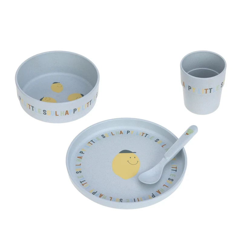 Menübox (Teller, Schüssel, Tasse, Löffel) - Happy Fruits, Zitrone