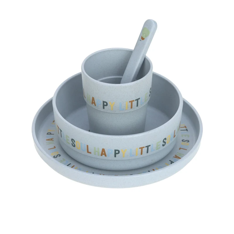 Menübox (Teller, Schüssel, Tasse, Löffel) - Happy Fruits, Zitrone