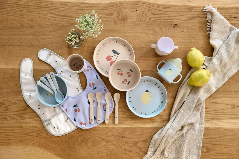 Menübox (Teller, Schüssel, Tasse, Löffel) - Happy Fruits, Zitrone