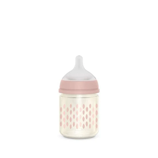 Bonhomia Slow Flow Glas-Babyflasche 120 ml (verschiedene Farben)