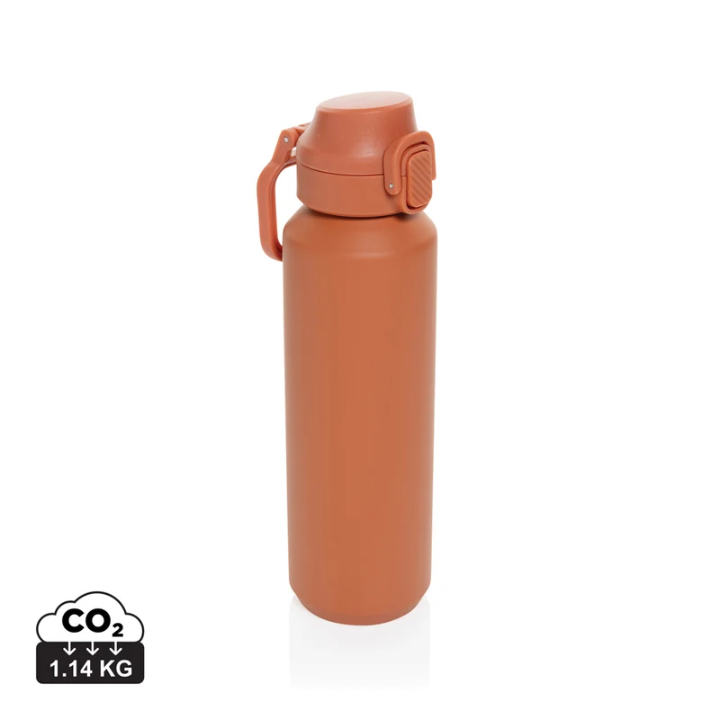 Via RCS Re-Steel Sportflasche mit Verschluss, 600ml