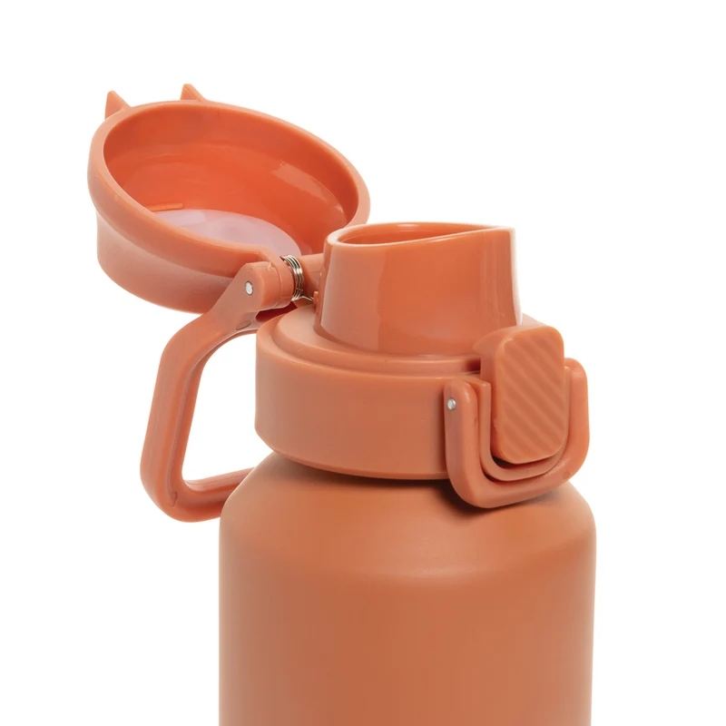 Via RCS Re-Steel Sportflasche mit Verschluss, 600ml