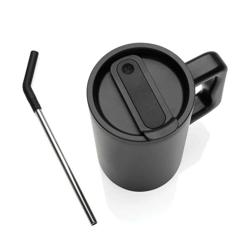 Cube Becher aus RCS recyceltem Stahl 800ml
