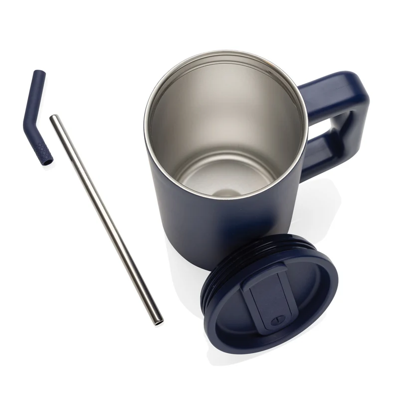Cube Becher aus RCS recyceltem Stahl 800ml