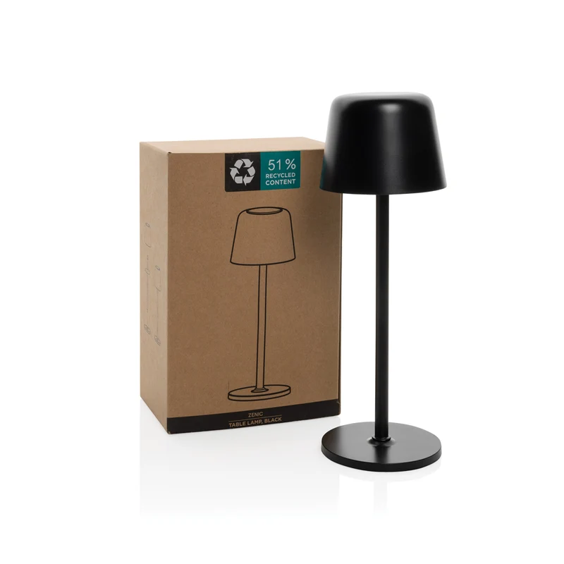 Zenic USB Tischleuchte aus RCS recyceltem Kunststoff