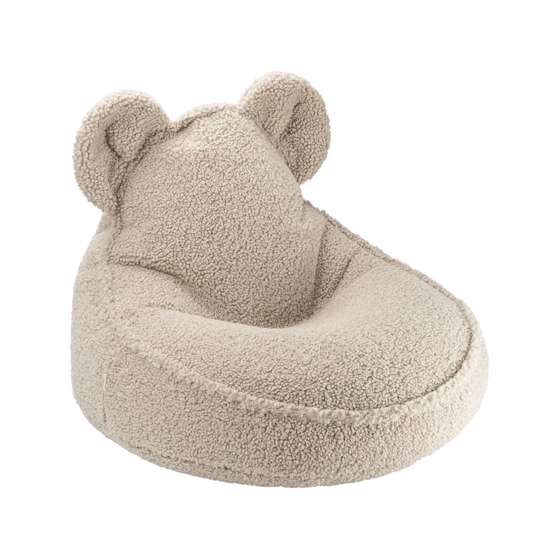 Haselnussfarbener Teddybär-Pouf