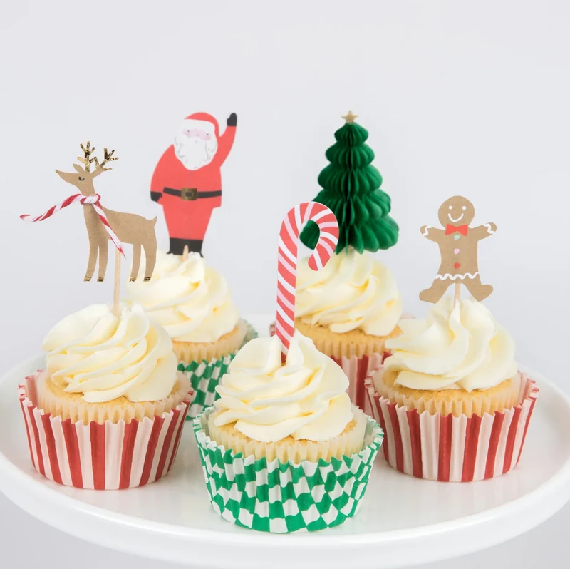 Festliches Haus-Cupcake-Set (x 24 Topper)