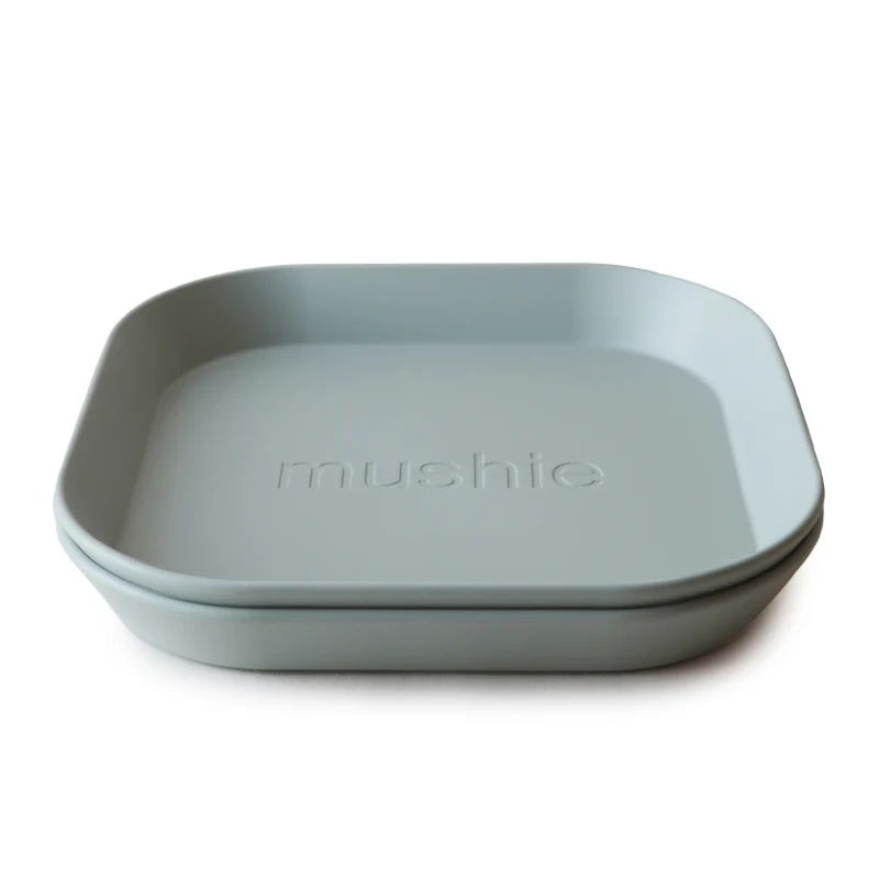 Mushie Teller quadratisch (verschiedene Farben)