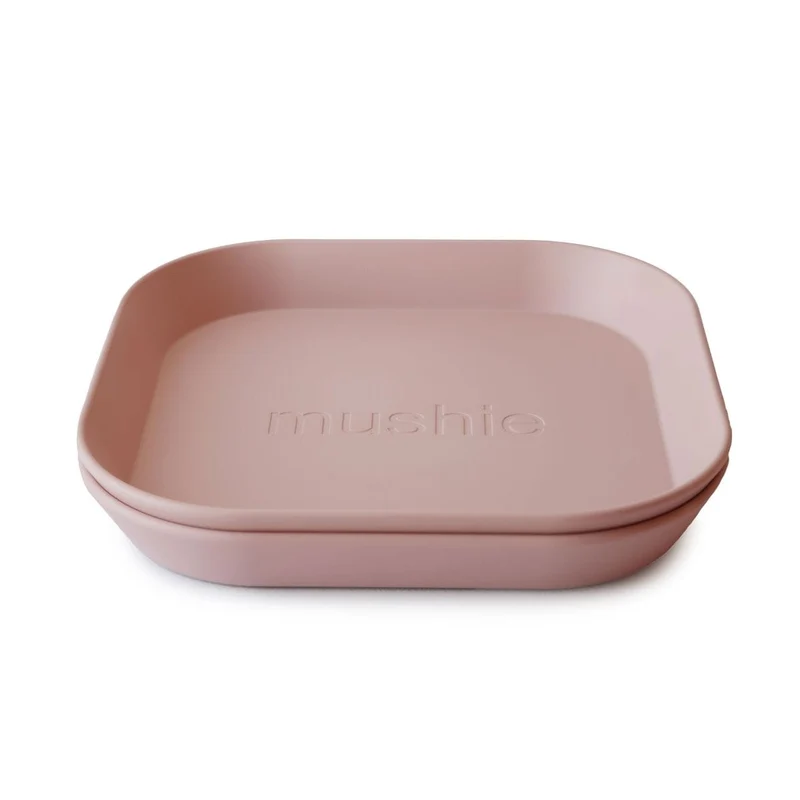 Mushie Teller quadratisch (verschiedene Farben)