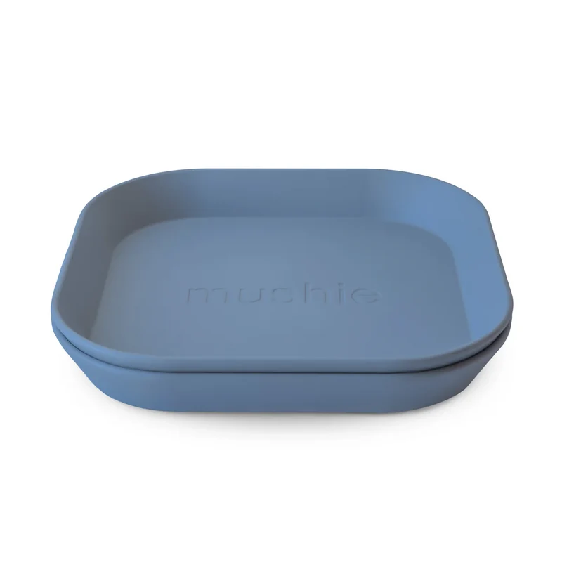 Mushie Teller quadratisch (verschiedene Farben)