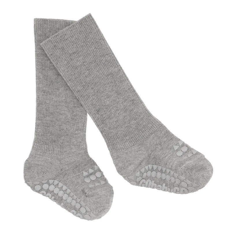 Heather Grey Bamboo Anti-Rutsch-Socken (verschiedene Größen)