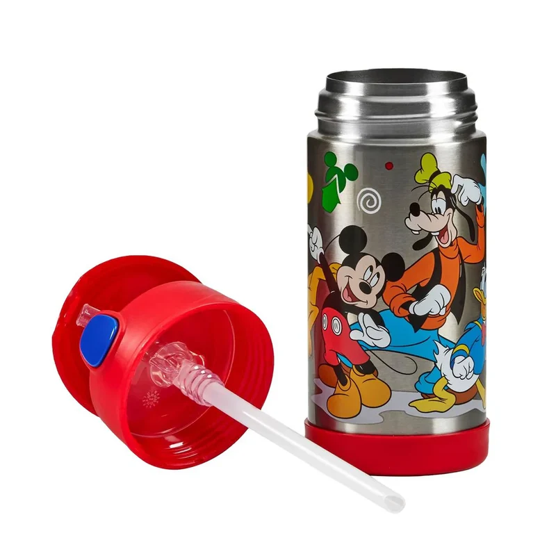 FUNTANIER BOTTLE DISNEY Trinkflasche, 0,35 L | mit Strohhalm & Isolierung